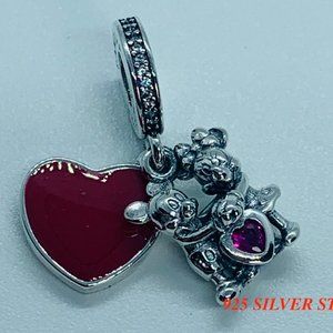 Pandora Mickey & Minnie MOUSE LOVE Charm 797769CZR